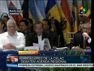 Cancilleres de CELAC buscan fijar la agenda regional