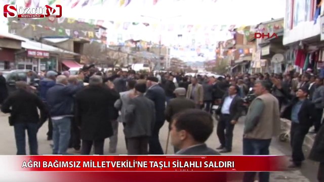 Ağrı Bağımsız Milletvekili Cemal Kaya'ya silahlı ve taşlı saldırı