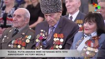 Russia Awards WWII Veterans With 70th Anniv Victory Medals
