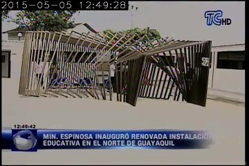 Ministro Espinoza inauguró renovada instalación educativa