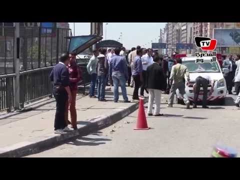 آثار انفجار كوبري ١٥ مايو والمفرقعات تمشط مكان الحادث