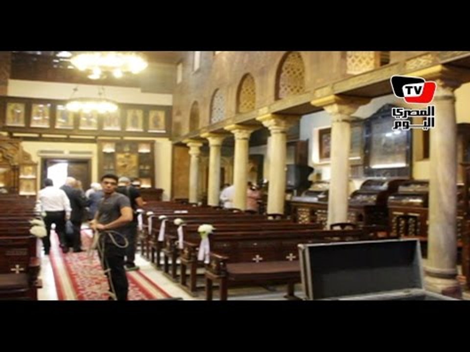 محلب والبابا تواضروس الثاني يفتتحان الكنيسة المعلقة