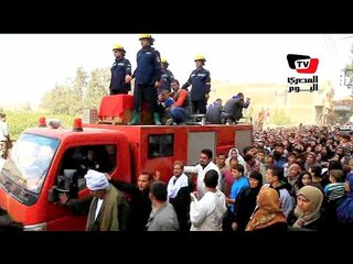 جنازة عسكرية لضحية تفجير بنك «الإمارات» بالمحلة