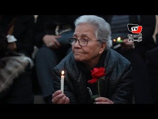 وقفة بالورد والشموع في الكاتدرائية لتأبين شهداء مذبحة «داعش»