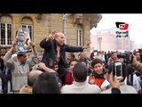 مؤيدو السيسى بميدان التحرير يغنون «تسلم الأيادى»