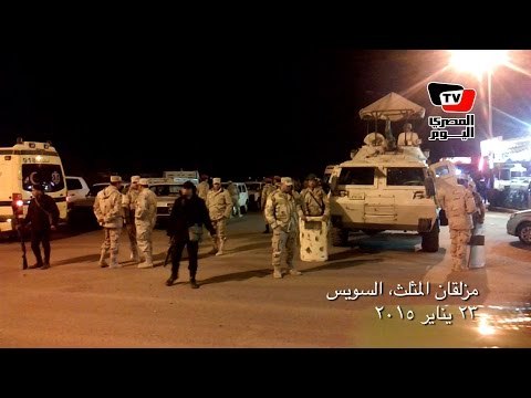 انتشار قوات الجيش بالسويس بعد انفجار قنبلة بخط السكك الحديدية
