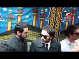 تامر حسني في عزاء محمد حسن رمزي