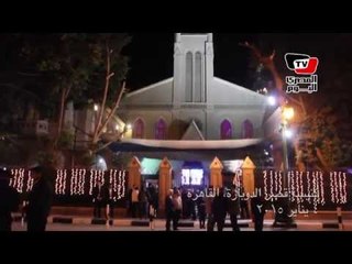 صباحي وموسى ويسري فودة ووزراء في احتفالات كنيسة الدوبارة
