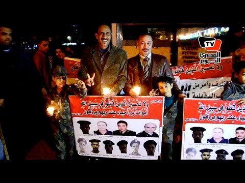 وقفة بالشموع أمام مديرية أمن الدقهلية في الذكري الأولى لتفجيرها