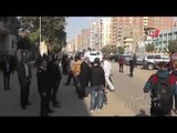مظاهرات ٢٨ نوفمبر: مواطن يحيى قوات الأمن بشارع الهرم وينتقد المتظاهرين «جبناء»