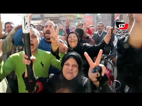 وقفة مؤيدة للجيش والشرطة بالمحلة الكبرى