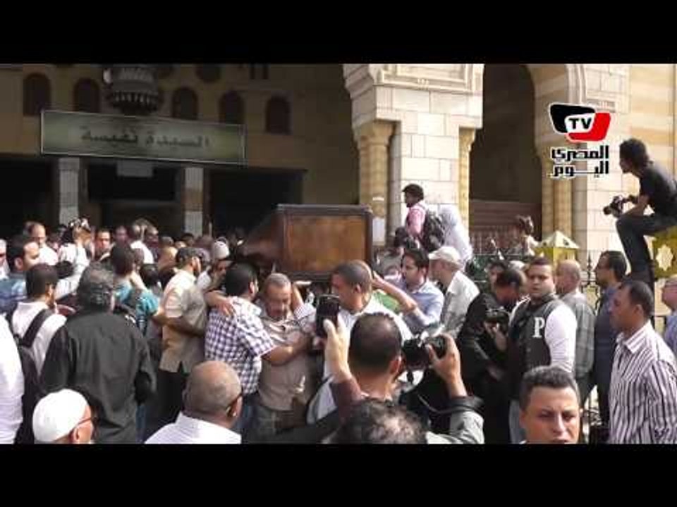 جنازة الفنانة الراحلة معالي زايد بمسجد السيدة نفيسة