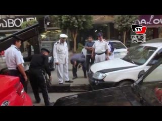 حملة مرورية بالمهندسين لضبط الشارع