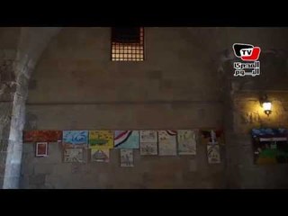 معرض «أطفالنا وأرض الفيروز».. لوحات فنية للأطفال