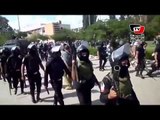 مدرعات الشرطة تدخل جامعة المنصورة