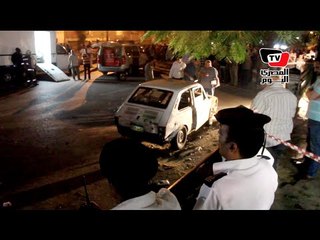 المشاهد الأولى لانفجار قنبلة بدائية بشارع رمسيس بالإسعاف