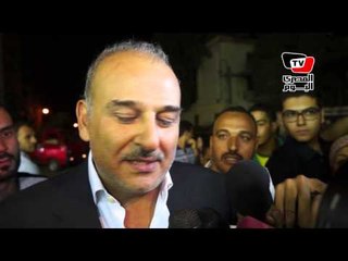 جمال سليمان في عزاء خالد صالح: يستحق آعظم جائزة عالمية.. ربنا يصبر أهله