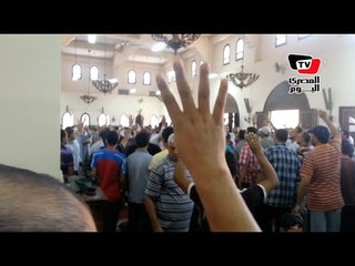 الإخوان يستغلون أحد المساجد بأكتوبر في عمل مظاهرة بعد صلاة الجمعة