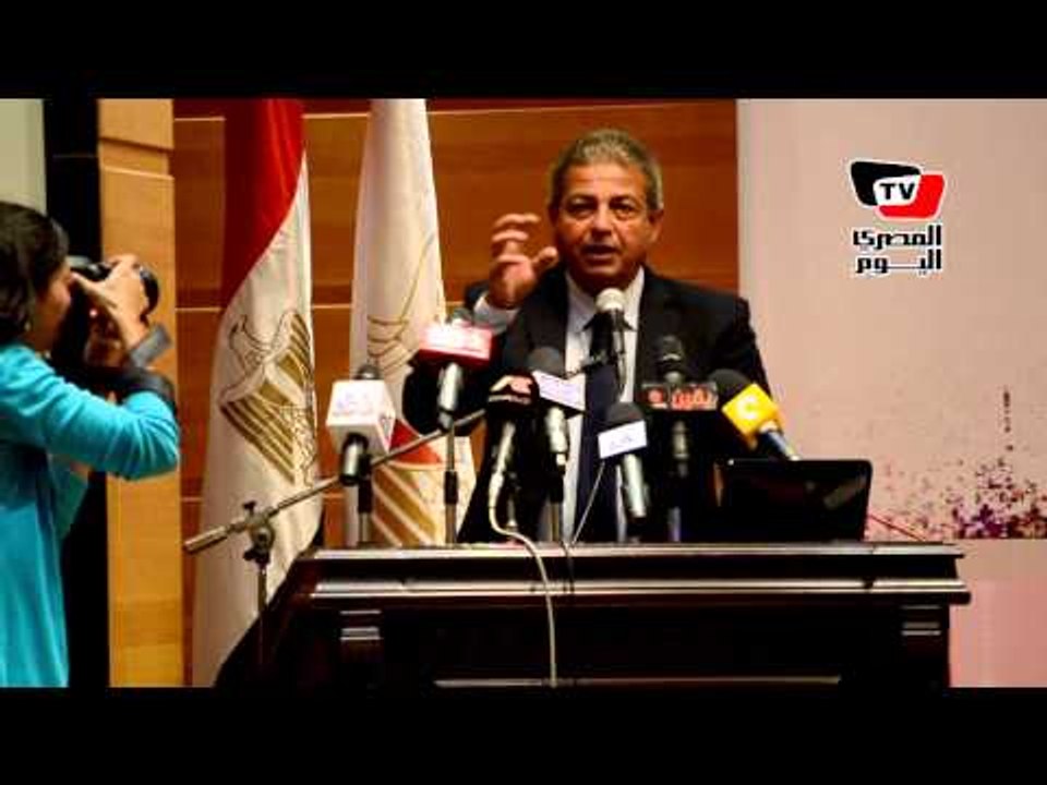 مؤتمر لوزير الشباب والرياضة للاعلان عن الدوره ا...
