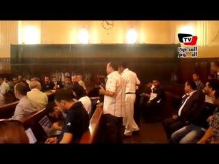 جلسة محاكمة في قضية أرض البياضية المتهم فيها يوسف والي وعاطف عبيد