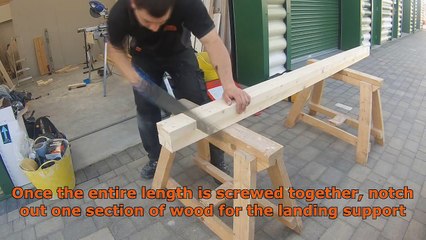 How to build Stairs. Easy steps DIY staircase