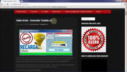 Saldo Gratis 2015 - Generador de Saldo Gratis [Tutorial + Prueba] 2015