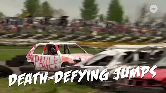 English Car Jumping Contest Ends In Numerous Crashes (On Purpose)