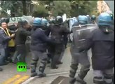 VIOLENT RIOTS: clashes ERUPT as TENS of THOUSANDS protests austerity in Italy [EU FINANCIAL CRISIS]