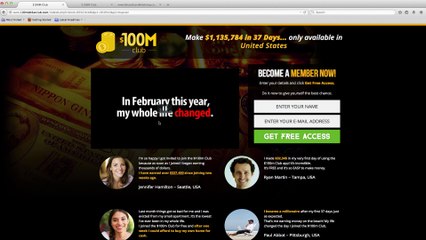 100 MIllion Dollar Club scam exposed