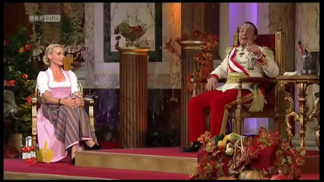 tennisspielerin barbara schett bei wir sind kaiser - erntedank