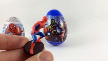 Surprise Eggs Spider-Man Avengers Unboxing Opening Toy Juguetes Huevos Chocolate Sorpresa Zaini