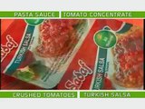 Sadaf Tomato Concentrate, Crushed Tomatoes and Turkish Salsa
