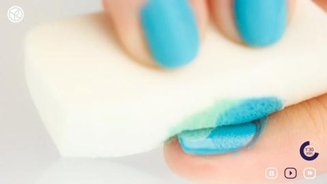 Tuto nail art : ongles Tie and Dye