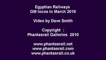 Egyptian Railways GM locos on passenger trains in March 2010