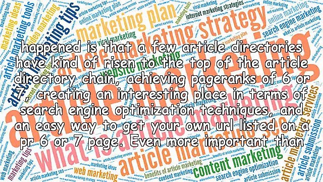 The Future Of Article Marketing - What 2008 Reserves For Article Marketing