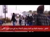 الخليل : مواجهات كثيفة بين الشبان وجيش الاحتلال بعد قمع مسيرة نصرة الأقصى