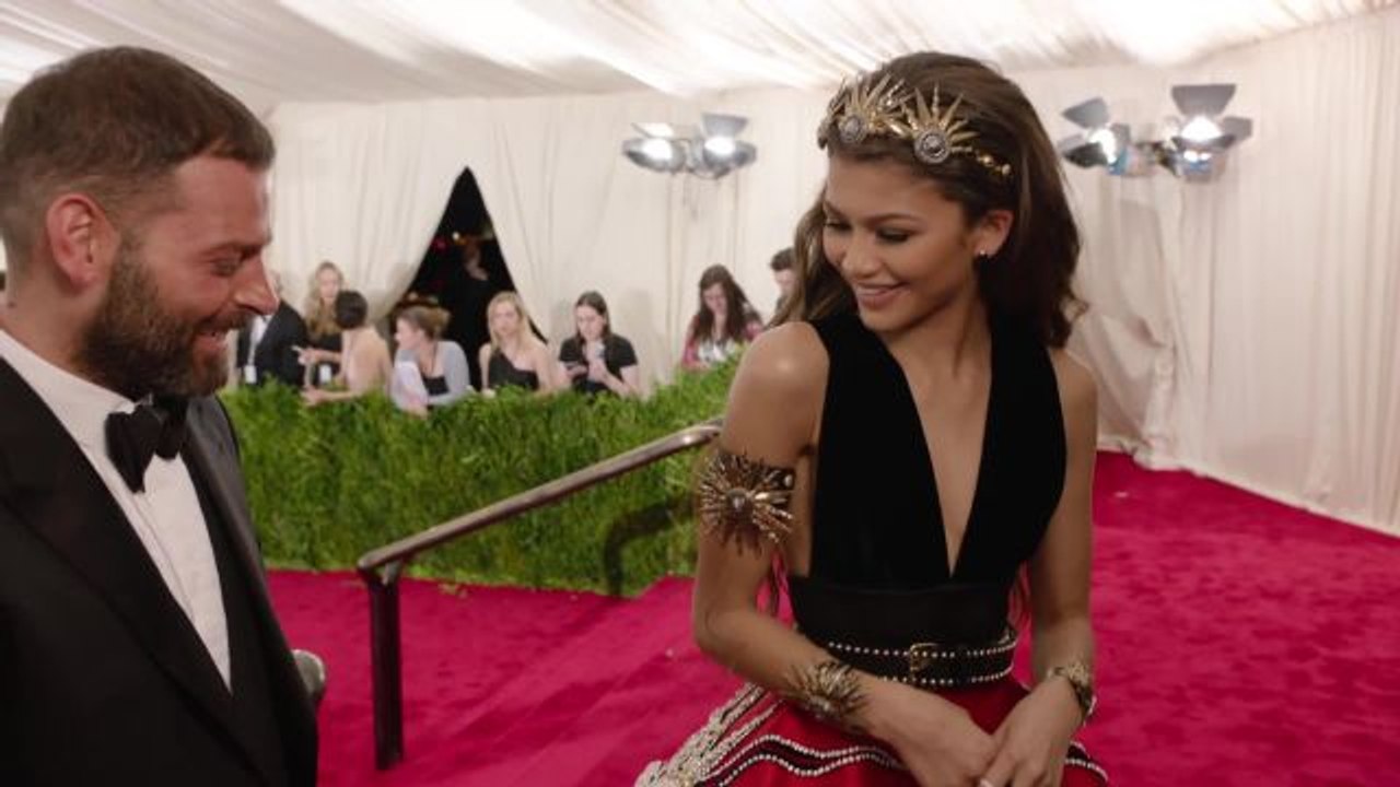 Zendaya and Fausto Puglisi at the Met Gala 2015