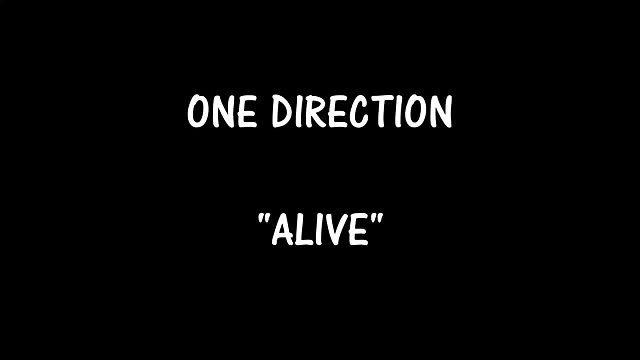 One Direction - Alive - Lyrics (Midnight Memories)