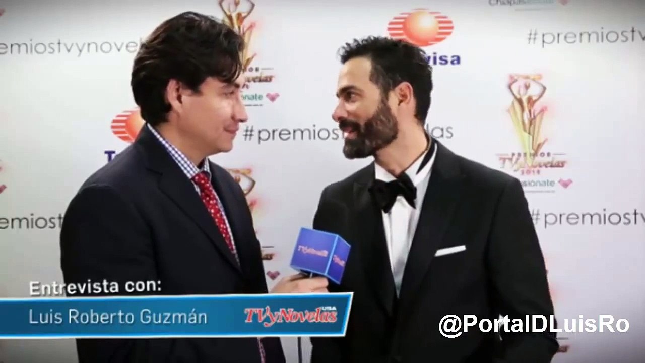 Luis Roberto Guzman Dedicando el Premio a su mamá #TVyNovelasUsa