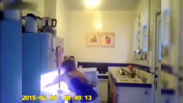 CCTV FOOTAGE - University of South Carolina student caught spitting, putting glass cleaner in food