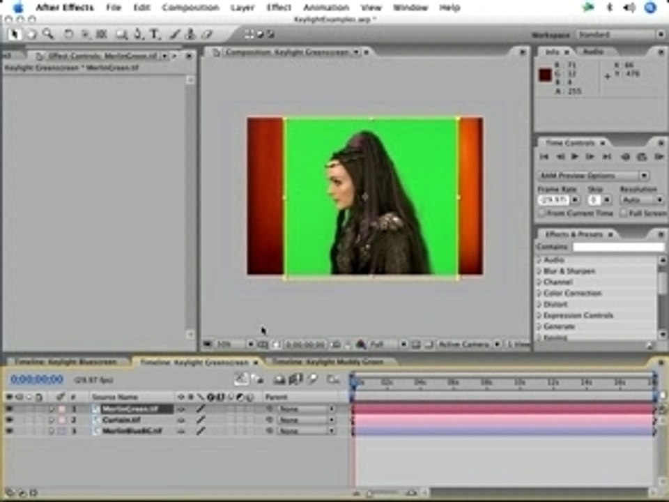 Tuto After Effects - keying (keylight)