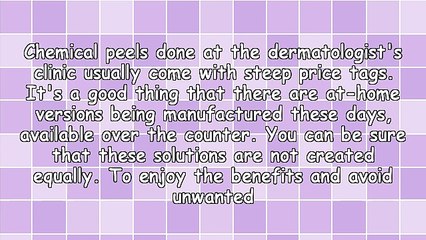 Useful Information On Performing At Home Chemical Peels