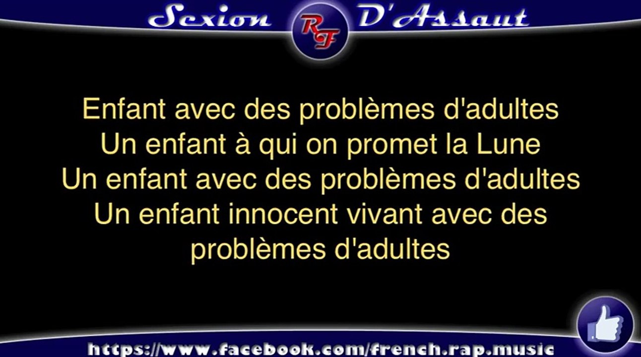 Sexion d'Assaut - Problèmes D'adultes (Paroles) HD 2012 (Lyrics)