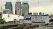 London. Riding the DLR Train from Woolwich Arsenal to Bank via London City Airport