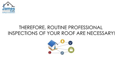 Roof damage is not obvious until it becomes a major problem