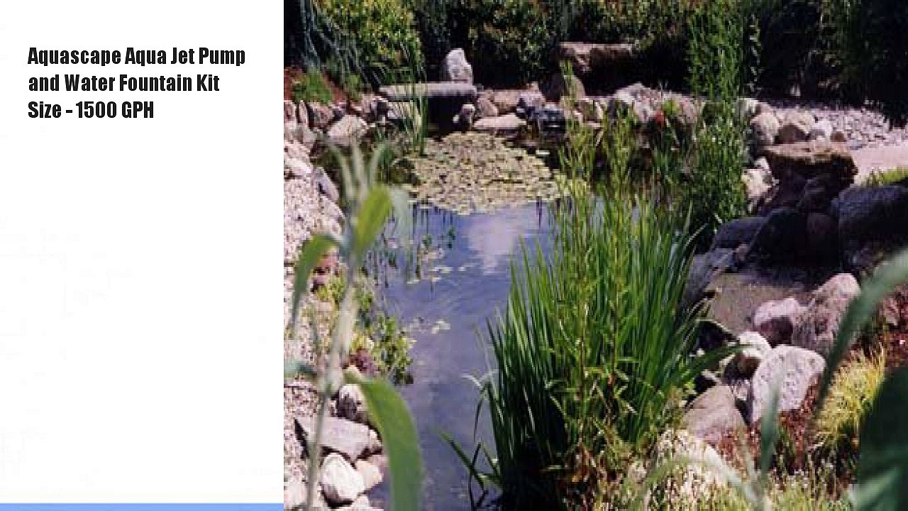 Aquascape Aqua Jet Pump and Water Fountain Kit Size