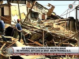 Isa, sugatan sa demolition sa QC