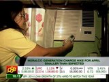 Meralco gen charge hike for April smaller than expected