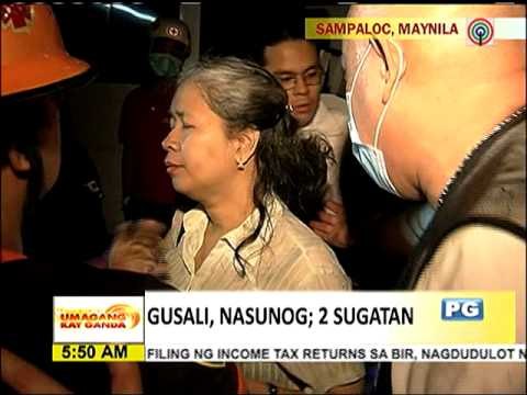 2 sugatan sa sunog sa Spanish-style apartment