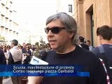 Scuola, manifestazione di protesta. Corteo raggiunge piazza Garibaldi